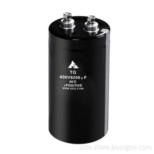 Aluminum electrolytic capacitors, screw type, long lifespan,high reliability and high ripple currentNew